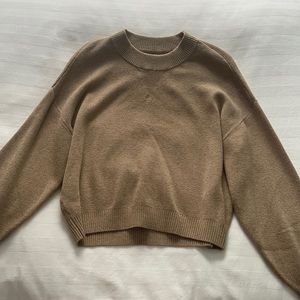 Comfy two piece set in tan color